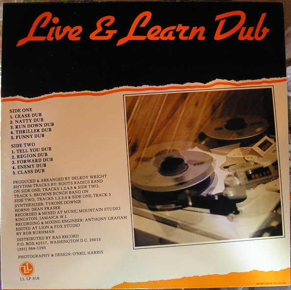 Various : Live & Learn Dub (LP, Album, RE)