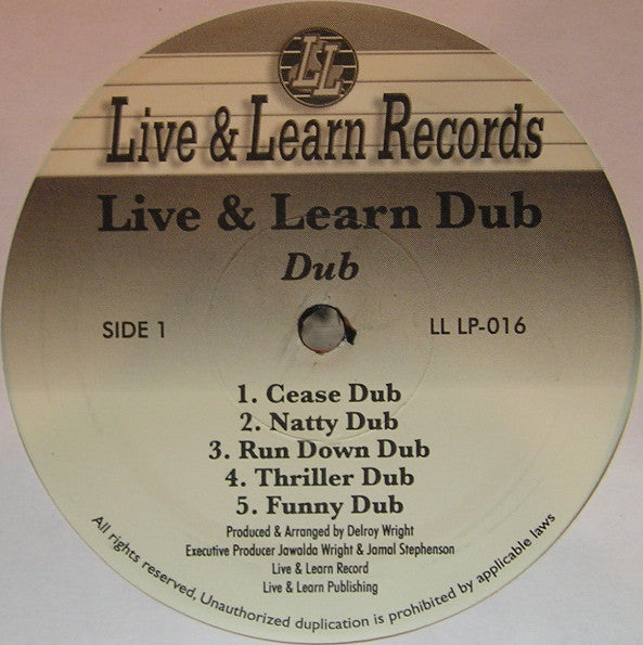 Various : Live & Learn Dub (LP, Album, RE)