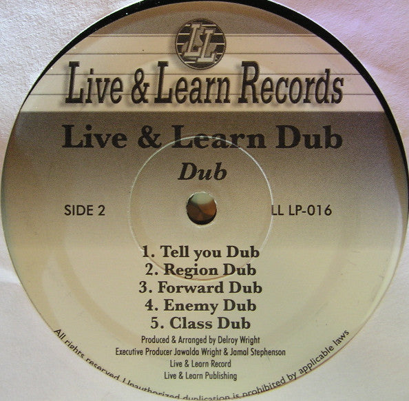 Various : Live & Learn Dub (LP, Album, RE)