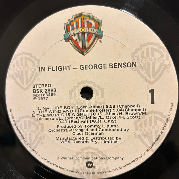 George Benson : In Flight (LP, Album, Gat)