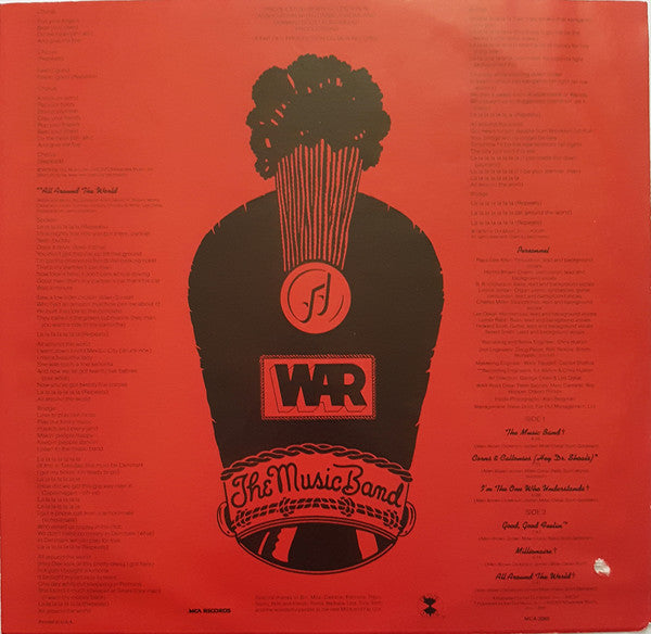 War : The Music Band (LP, Album, Glo)